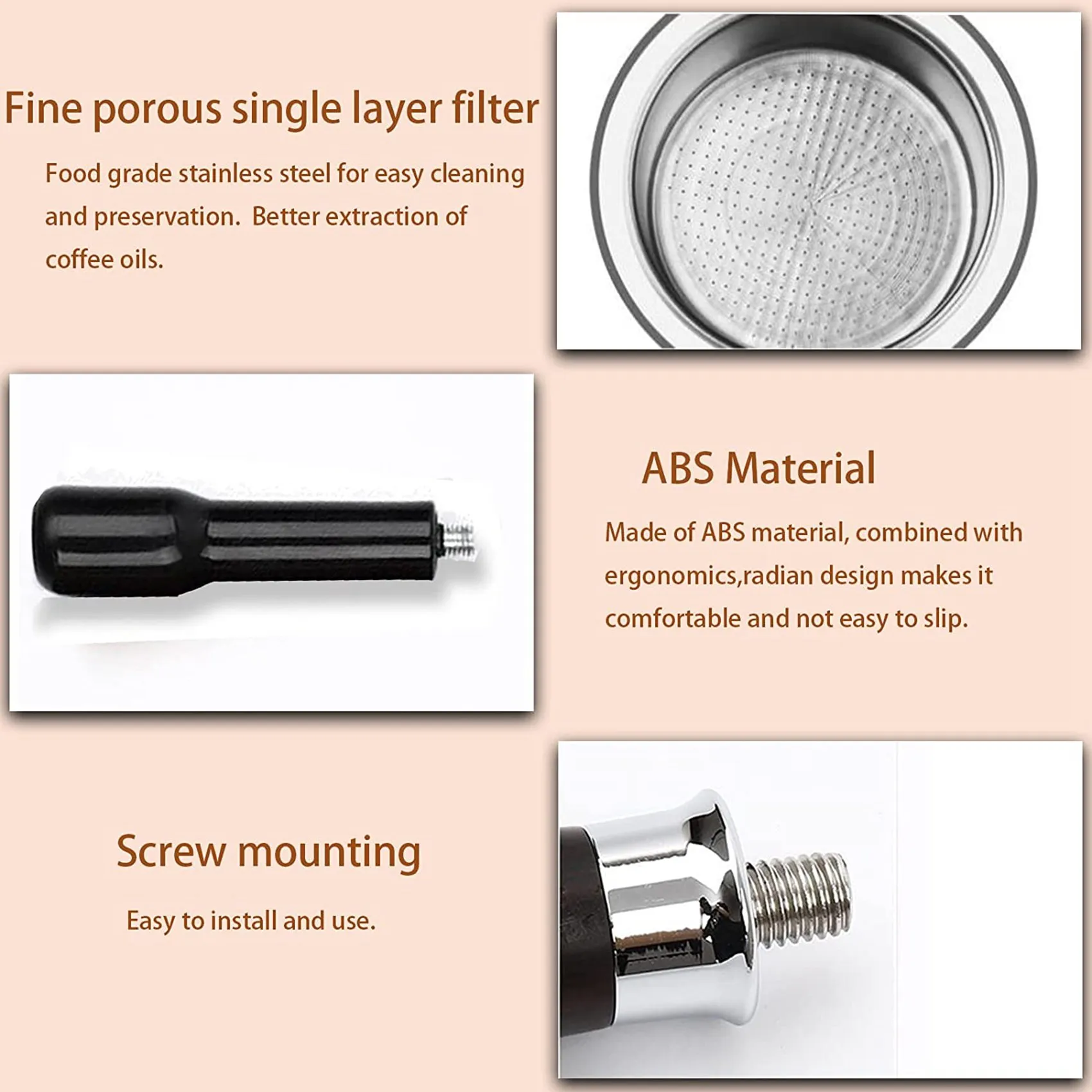 A36T-3X 54Mm Bottomless Portafilter For Breville Barista Express BES870XL BES870BSXL BES878BSS BES880BSS BES840XL And More B
A36T-3X 54Mm Bottomless Portafilter For Breville Barista Express BES870XL BES870BSXL BES878BSS BES880BSS BES840XL And More B