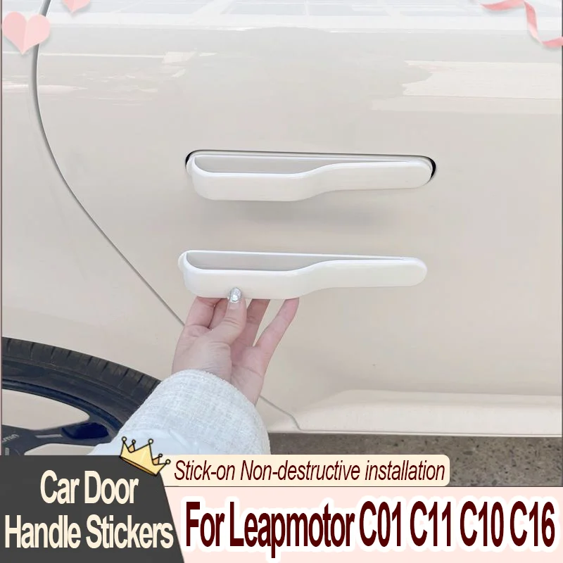 Car Door Handles Stick-on For Leapmotor C01 C10 C11 C16 Car exterior Patch Decorative Stickers Modification Auto Accessories
Car Door Handles Stick-on For Leapmotor C01 C10 C11 C16 Car exterior Patch Decorative Stickers Modification Auto Accessories