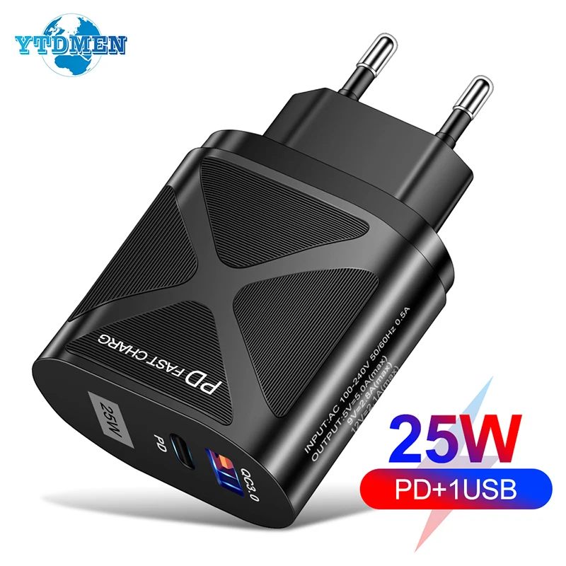 EU/US Plug USB Fast Charge Charger PD Type C Mobile Phone Charging QC3.0 Wall Adapter For Iphone11 12 13 Pro Max Samsung Xiaomi
EU/US Plug USB Fast Charge Charger PD Type C Mobile Phone Charging QC3.0 Wall Adapter For Iphone11 12 13 Pro Max Samsung Xiaomi