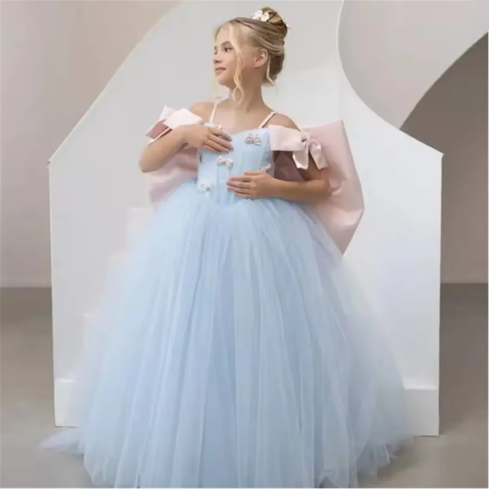 Flower Girl Dress for Wedding Princess Big Bow Back Girl's Birthday Party Baby Kids Pageant Gown Customized First Communion Gown
Flower Girl Dress for Wedding Princess Big Bow Back Girl's Birthday Party Baby Kids Pageant Gown Customized First Communion Gown