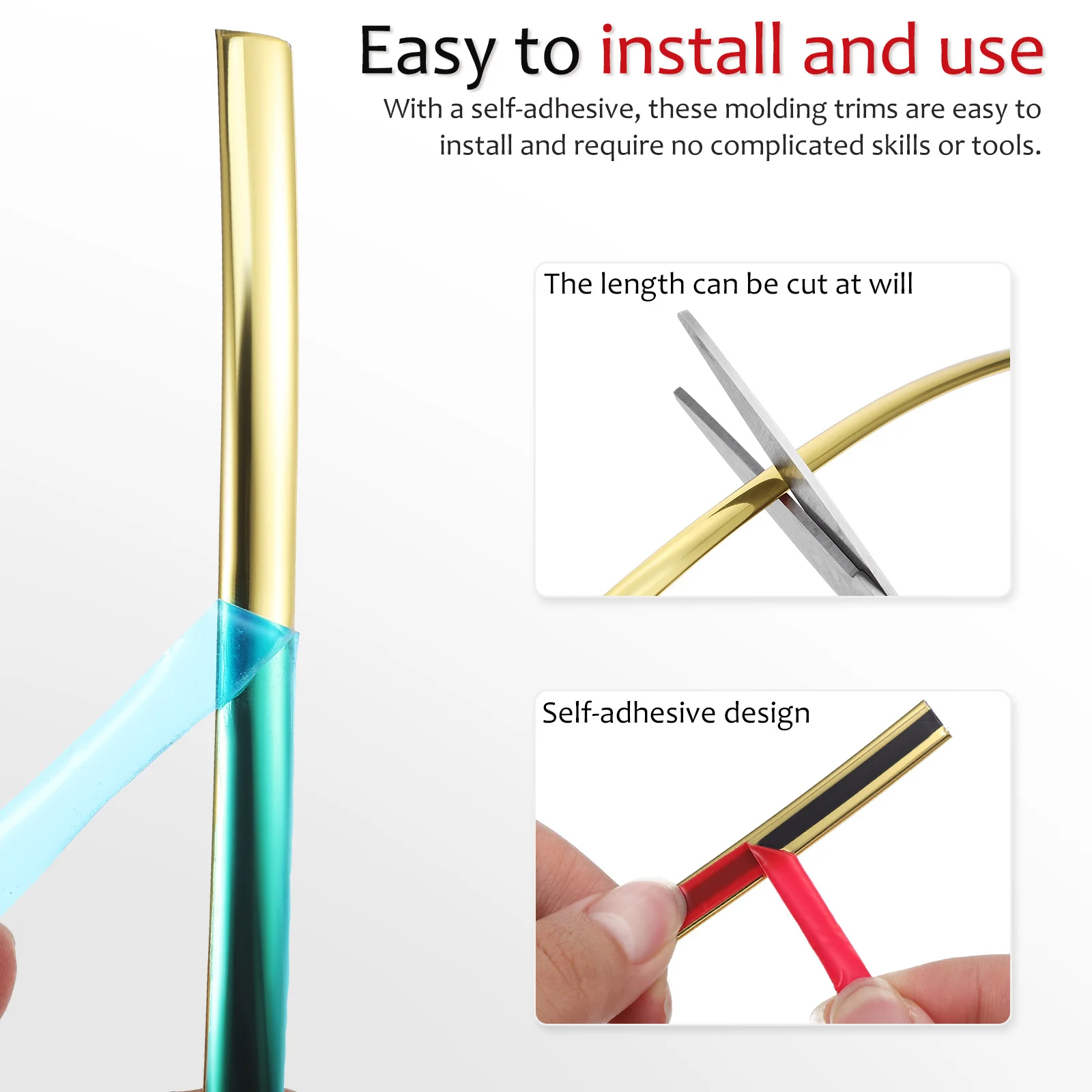 PVC Wall Trim Molding Peel and Stick Flexible Trim Mirror Frame Border Easy Installation Bright Design Mirror Frame Border
PVC Wall Trim Molding Peel and Stick Flexible Trim Mirror Frame Border Easy Installation Bright Design Mirror Frame Border