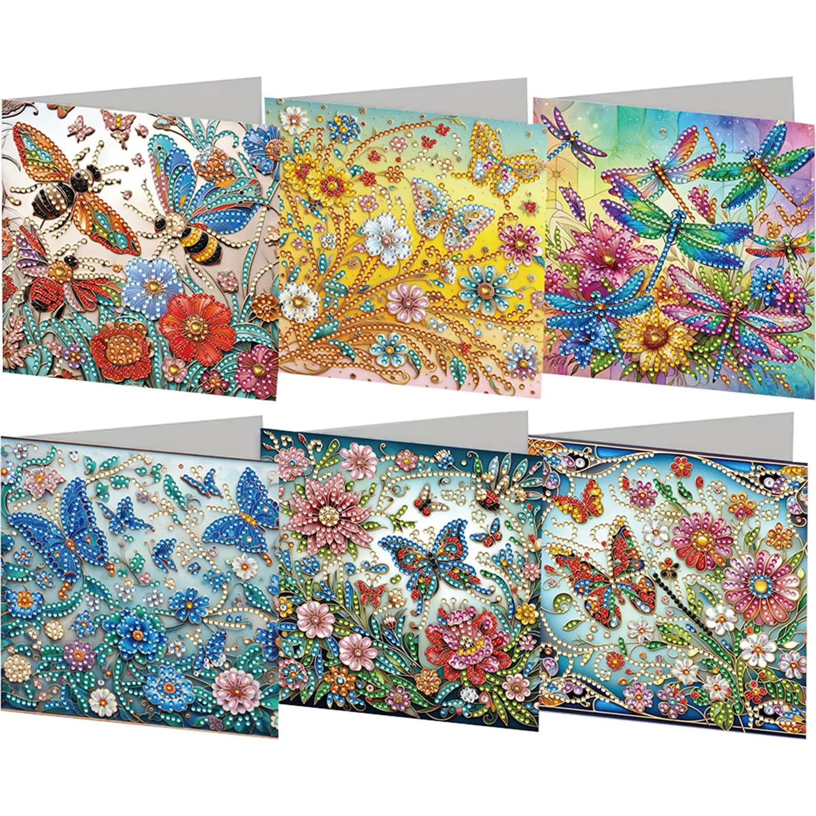 6pcs DIY Butterfly Bee Diamond Art Greeting Cards for Festivals and Celebrations
6pcs DIY Butterfly Bee Diamond Art Greeting Cards for Festivals and Celebrations