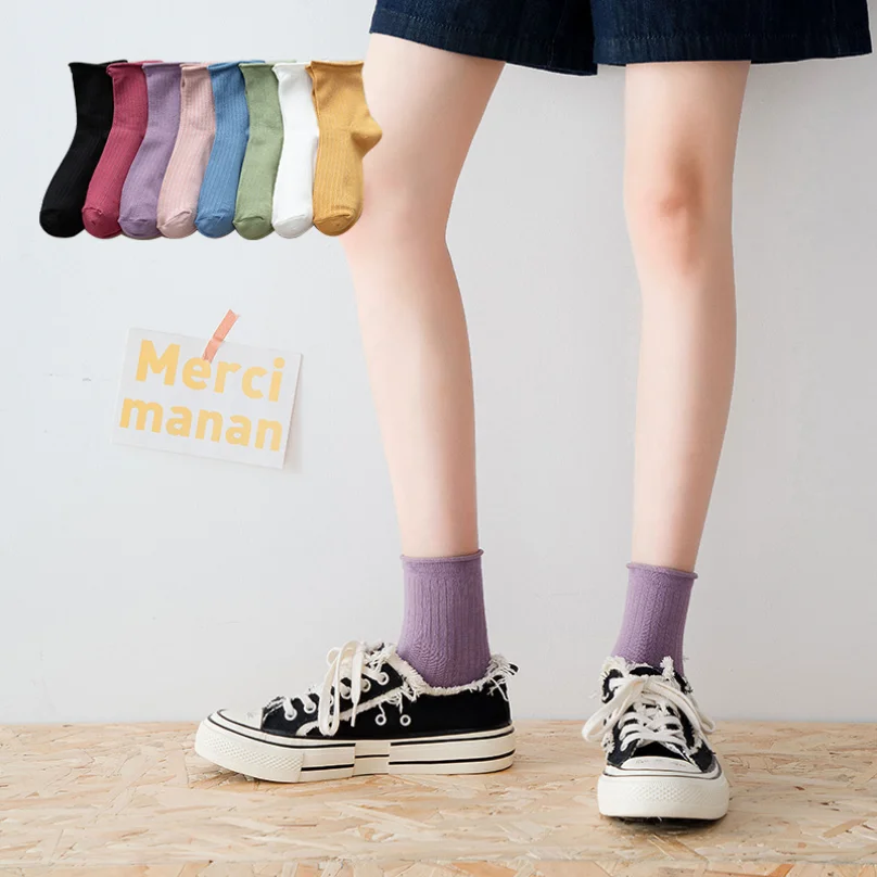 Sock Women Cotton Casual Female Ladies Hosiery Trendy Harajuku College Style Cool Solid Color Korean Japanese Short Sock
Sock Women Cotton Casual Female Ladies Hosiery Trendy Harajuku College Style Cool Solid Color Korean Japanese Short Sock