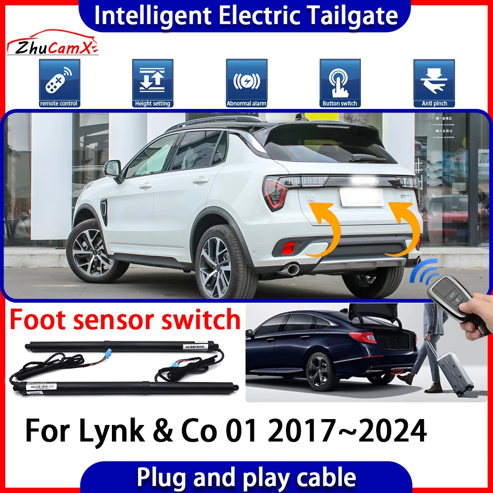 ZhuCamX Car Automatic Lifting kit Opening Trunk Intelligent Electric Tail Gate Lift Tailgate for Lynk & Co 01 2017~2024
ZhuCamX Car Automatic Lifting kit Opening Trunk Intelligent Electric Tail Gate Lift Tailgate for Lynk & Co 01 2017~2024