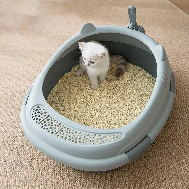 Large Cat Litter Box Semi-enclosed Anti-splash Cat Sand Tray Toilet Double-layer Detachable Cat Pet Cleaning Supplies
Large Cat Litter Box Semi-enclosed Anti-splash Cat Sand Tray Toilet Double-layer Detachable Cat Pet Cleaning Supplies