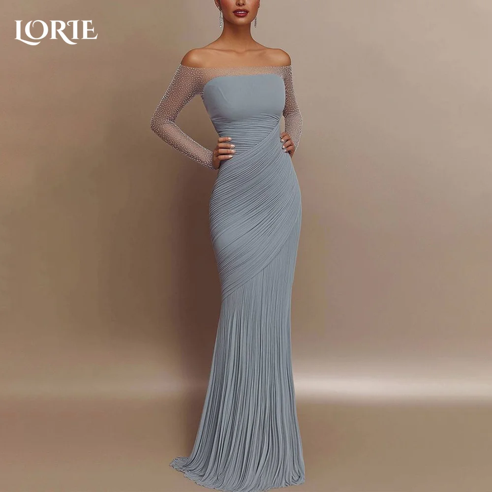 LORIE Saudi Arabia Evening Dress Ruch Off Shoulder Floor Length Princess Prom Dresses Pleats Illsion Arabia Party GownCustomized
LORIE Saudi Arabia Evening Dress Ruch Off Shoulder Floor Length Princess Prom Dresses Pleats Illsion Arabia Party GownCustomized