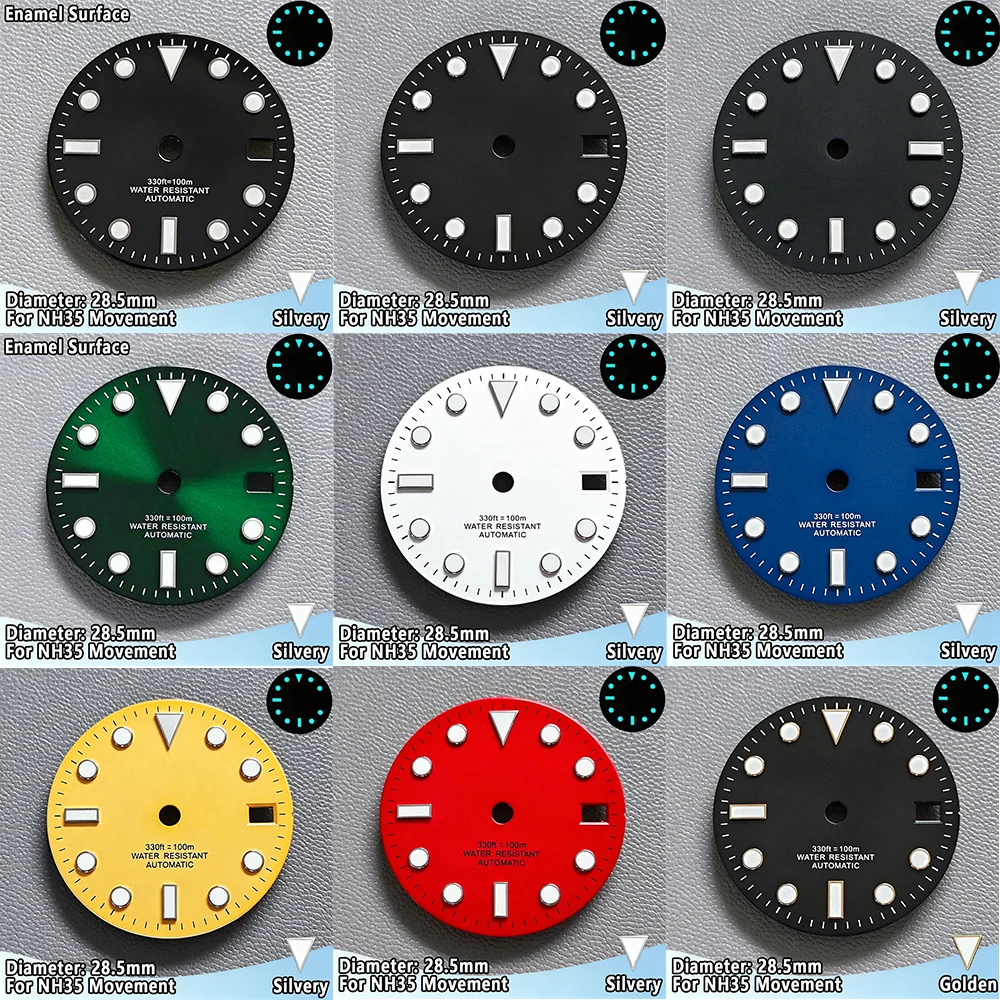 NH35 SUB Dial 28.5mm Enamel Surface Dial BGW9 Blue Luminous Dial NH35 Hands For NH34 NH35 NH36 Movement Watch Accessories Parts
NH35 SUB Dial 28.5mm Enamel Surface Dial BGW9 Blue Luminous Dial NH35 Hands For NH34 NH35 NH36 Movement Watch Accessories Parts
