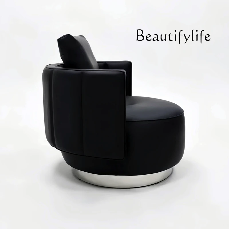 Living Room Balcony Retro Leisure Single-Seat Sofa Chair Italian Simple Designer Leather Wingback Chair
Living Room Balcony Retro Leisure Single-Seat Sofa Chair Italian Simple Designer Leather Wingback Chair