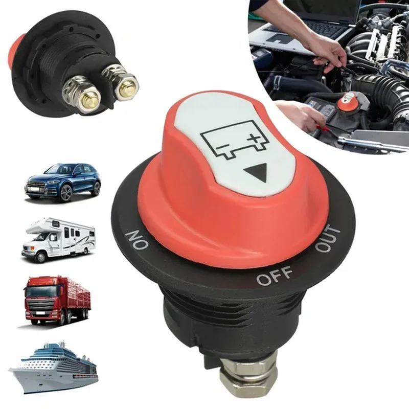 300/200/100/50A Car Battery Switch Rotary Disconnect Safe Cut Off Isolator Power for Car Motorcycle Boat Auto Camper Vehicles
300/200/100/50A Car Battery Switch Rotary Disconnect Safe Cut Off Isolator Power for Car Motorcycle Boat Auto Camper Vehicles
