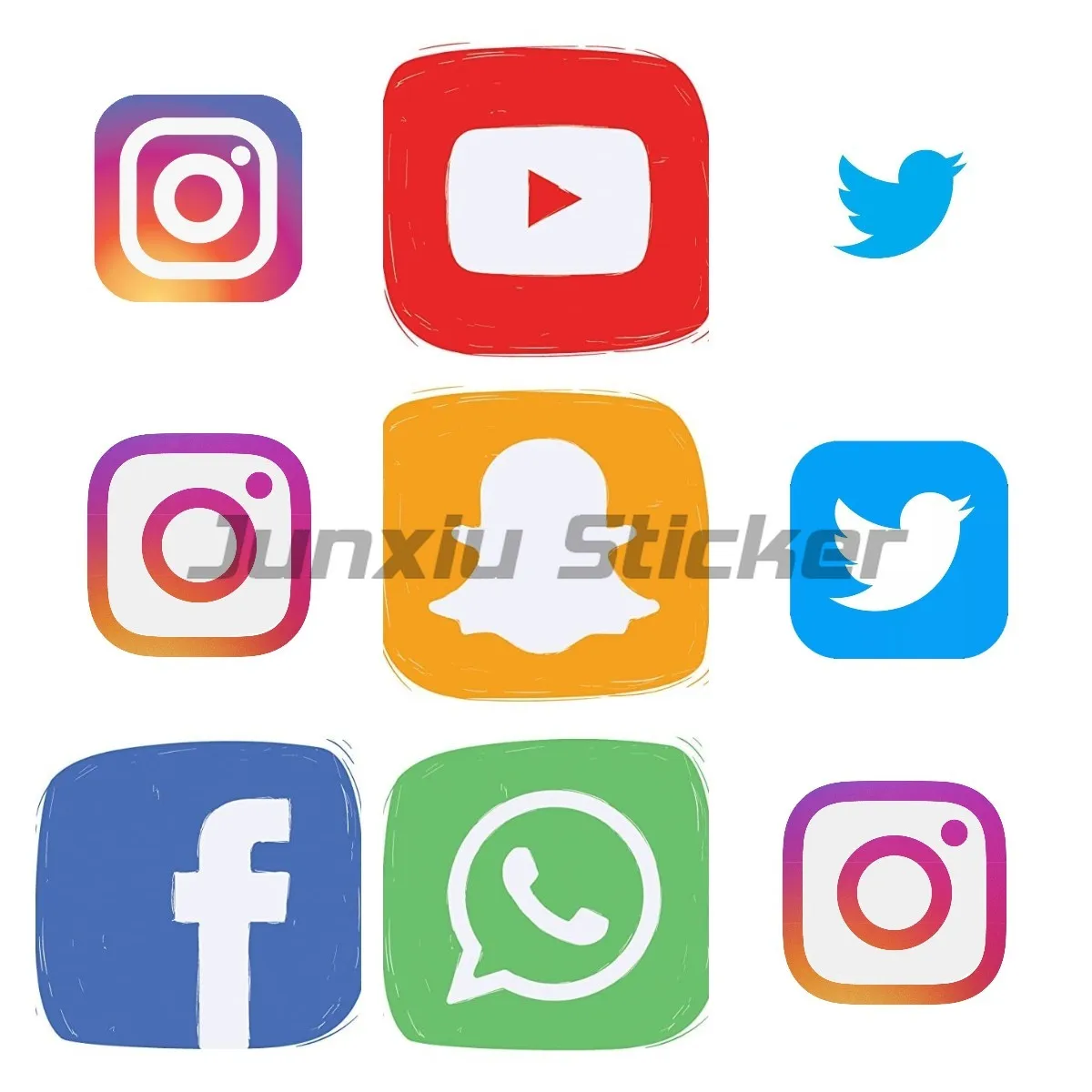 Exterior/Protection Boutique Stickers Instagram Facebook Twitter Logo Decal Badge Brand Sticker Decor for Laptop Trunk
Exterior/Protection Boutique Stickers Instagram Facebook Twitter Logo Decal Badge Brand Sticker Decor for Laptop Trunk