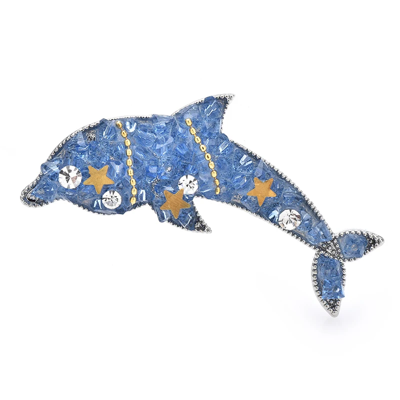 Wuli&baby Handmade Crystal Dolphin Brooches For Women Unisex High Quality Sea Animal Party Office Brooch Pins Gifts
Wuli&baby Handmade Crystal Dolphin Brooches For Women Unisex High Quality Sea Animal Party Office Brooch Pins Gifts