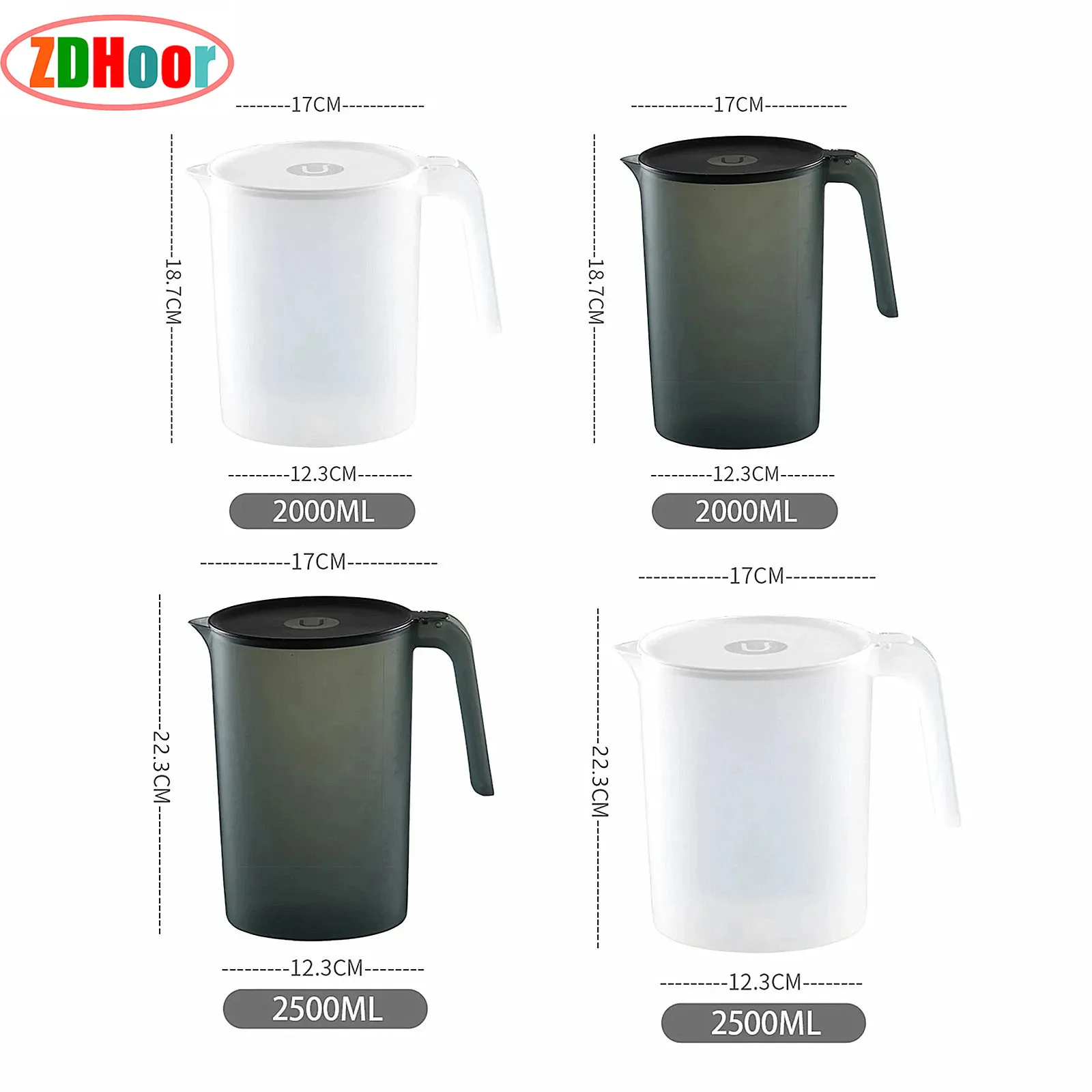 Plastic Large Capacity Water Jug with Lid Ergonomic Handle Pitcher for Both Iced And Hot Water Ice Tea Juice
Plastic Large Capacity Water Jug with Lid Ergonomic Handle Pitcher for Both Iced And Hot Water Ice Tea Juice