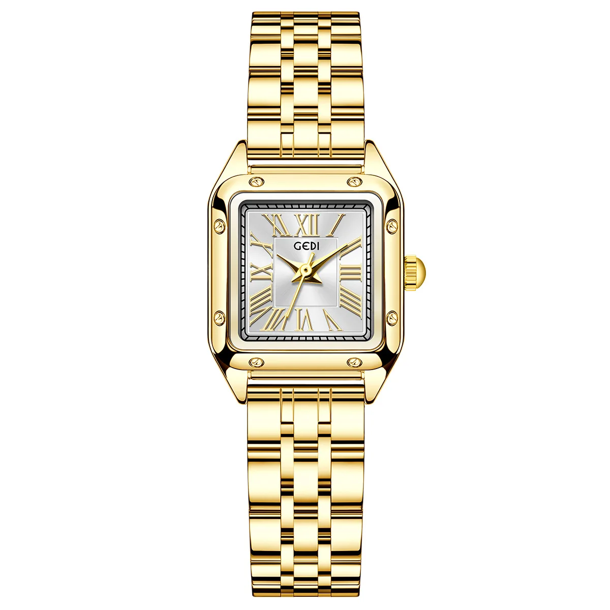 A refined, compact square watch with a luxurious design, high aesthetic appeal,stainless steel strap, suitable for women, exude
A refined, compact square watch with a luxurious design, high aesthetic appeal,stainless steel strap, suitable for women, exude