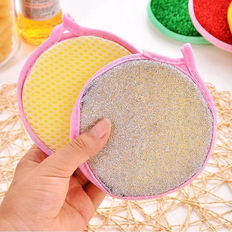 5pcs/10pcs Round Sponge for Kitchen Cleaning, Dishwashing Cloth, Non-Stick Oil, Double-Sided Scouring Pad
5pcs/10pcs Round Sponge for Kitchen Cleaning, Dishwashing Cloth, Non-Stick Oil, Double-Sided Scouring Pad