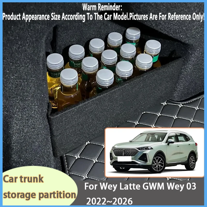 For Wey Latte GWM Wey 03 2022~2026 2025 24 Car Organizer Trunk Side Partition Trunk Interior Storage Box Parts
For Wey Latte GWM Wey 03 2022~2026 2025 24 Car Organizer Trunk Side Partition Trunk Interior Storage Box Parts