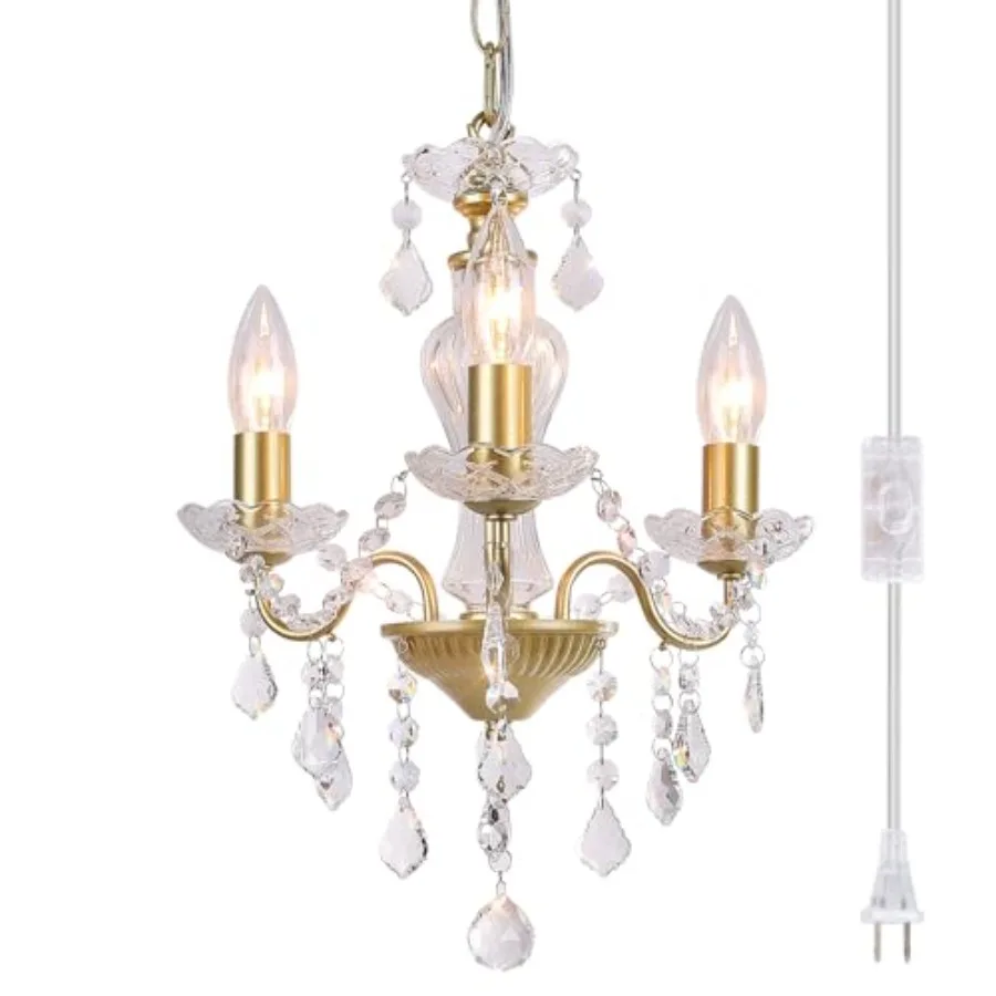 Modern - with Glass Crystals, Candle Style Pendant Light Fixtures for Living Room, Girls Room, Kitchen Island, Entryway
Modern - with Glass Crystals, Candle Style Pendant Light Fixtures for Living Room, Girls Room, Kitchen Island, Entryway