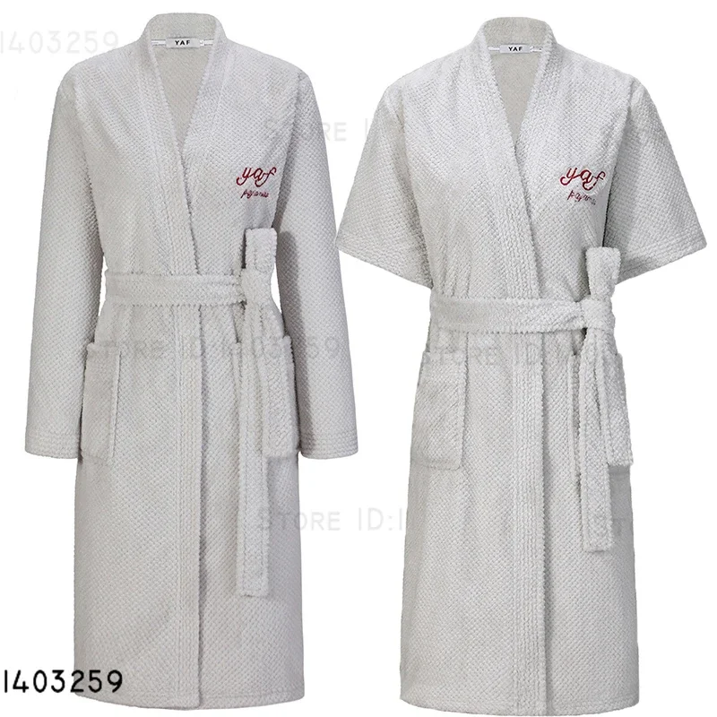 Autumn Winter Couple Flannel Robe Nightwear Water Absorbing Bathrobe Kimono Yukata Gown Sleepwear Thicken Warm Nightwear Pajama
Autumn Winter Couple Flannel Robe Nightwear Water Absorbing Bathrobe Kimono Yukata Gown Sleepwear Thicken Warm Nightwear Pajama