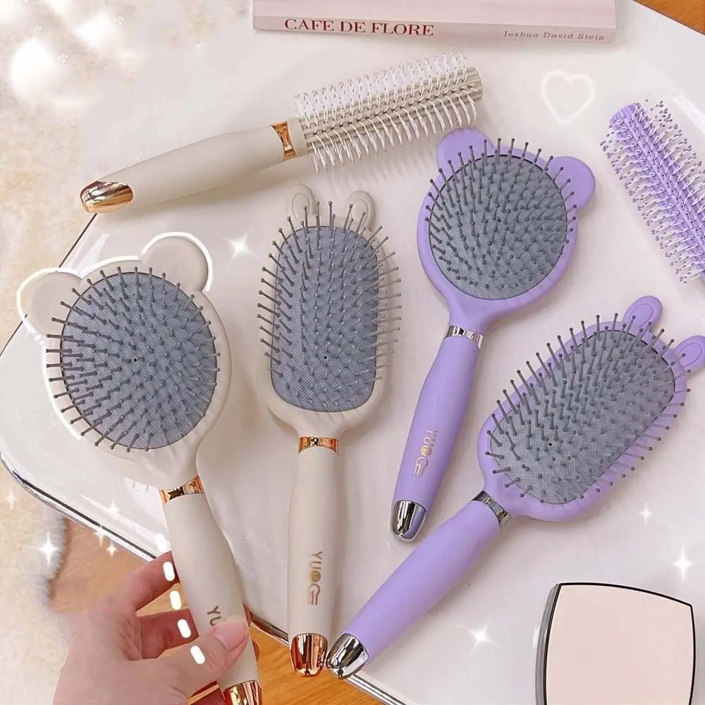 Антистатический инструмент для парикмахерской Bear Hair Salon, мультяшная Расческа для укладки волос, массажная расческа для волос, расческа с воздушной подушкой
Антистатический инструмент для парикмахерской Bear Hair Salon, мультяшная Расческа для укладки волос, массажная расческа для волос, расческа с воздушной подушкой