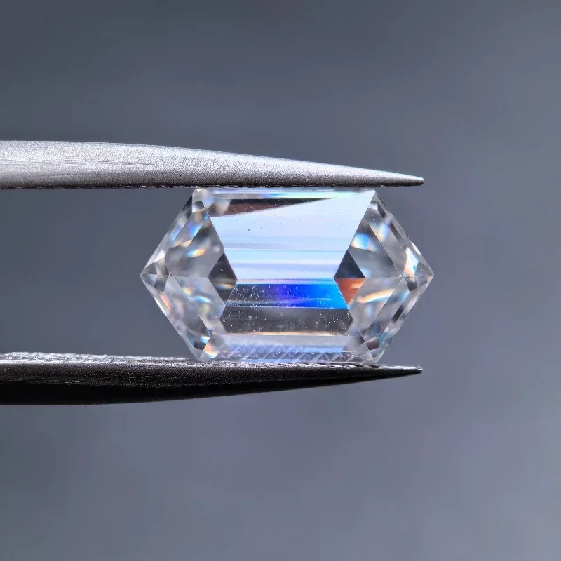 Moissanite Stone D Color Long Hexagon Shape Special Cut Lab Grown Gemstone for DIY Charms Jewelry Making with Certificate
Moissanite Stone D Color Long Hexagon Shape Special Cut Lab Grown Gemstone for DIY Charms Jewelry Making with Certificate