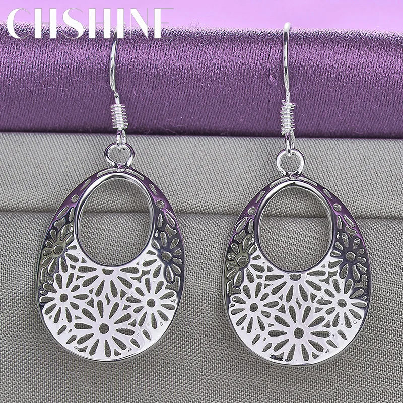 CHSHINE 925 Sterling Silver Hollow Sun Hat Earrings For Women Wedding Party Fashion Charm Jewelry
CHSHINE 925 Sterling Silver Hollow Sun Hat Earrings For Women Wedding Party Fashion Charm Jewelry