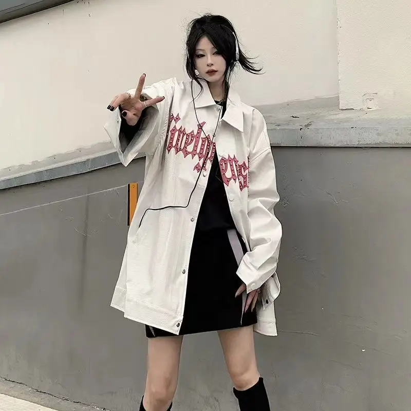 Осень 202, женское пальто Y2k, черная куртка из мягкой искусственной кожи, мужская куртка с длинным рукавом и поясом, роскошная дизайнерская европейская модная одежда, пальто
Осень 202, женское пальто Y2k, черная куртка из мягкой искусственной кожи, мужская куртка с длинным рукавом и поясом, роскошная дизайнерская европейская модная одежда, пальто