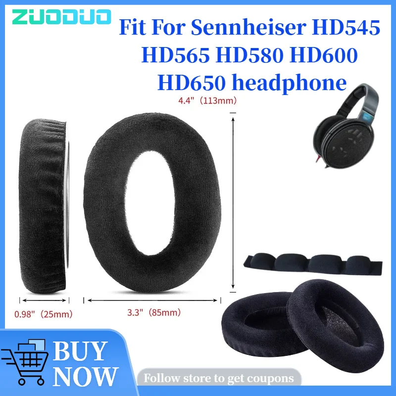 Replacement Earpads for Sennheiser HD545 HD565 HD580 HD600 HD650 Earmuffs Ultra-soft Sponge Cushion Cover Repair Parts Headphone
Replacement Earpads for Sennheiser HD545 HD565 HD580 HD600 HD650 Earmuffs Ultra-soft Sponge Cushion Cover Repair Parts Headphone