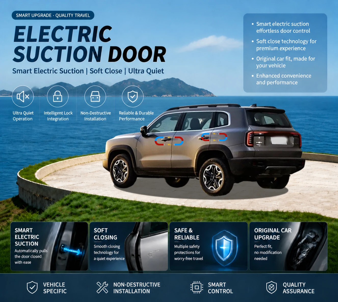 Car Specific Car Modification Auto Suction Soft Close Door Modification Parts & Accessories For Haval Big Dog All Series 2020+
Car Specific Car Modification Auto Suction Soft Close Door Modification Parts & Accessories For Haval Big Dog All Series 2020+
