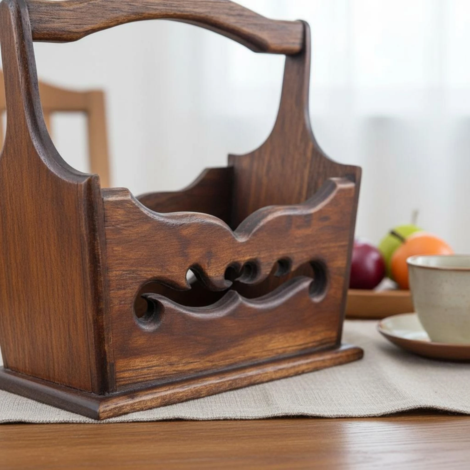 Wooden Fruit Basket Retro Design Rustic Wooden Basket Rustic Fruit Holder Easy to Carry Home Decor Item Decorative
Wooden Fruit Basket Retro Design Rustic Wooden Basket Rustic Fruit Holder Easy to Carry Home Decor Item Decorative