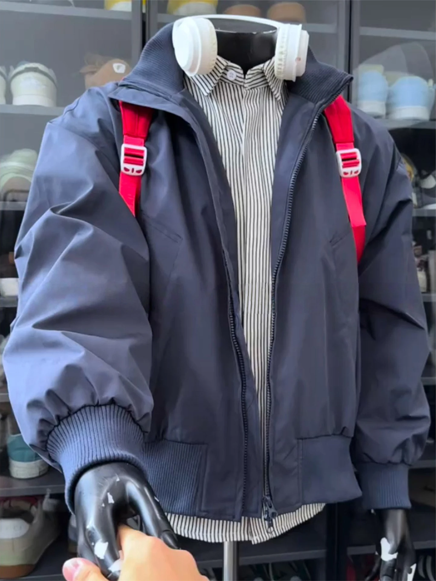 American Sle Bomber Jaet Men's ort Flight Instructor Coat Cleanfit Baseball orm Stand Collar Windproof Polyester Fiber
American Sle Bomber Jaet Men's ort Flight Instructor Coat Cleanfit Baseball orm Stand Collar Windproof Polyester Fiber