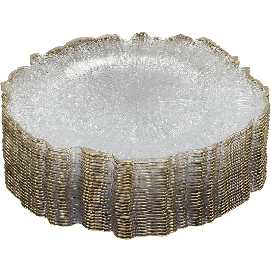 25 шт. 13-дюймовые круглые тарелки для зарядных устройств, объемные пластиковые сервировочные тарелки для зарядного устройства для свадебной вечеринки, украшения для стола ClearandGo
25 шт. 13-дюймовые круглые тарелки для зарядных устройств, объемные пластиковые сервировочные тарелки для зарядного устройства для свадебной вечеринки, украшения для стола ClearandGo