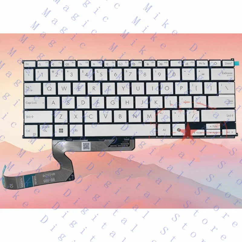 H новая клавиатура для ASUS Zenbook 15, UM5606 UX5606 UX5406, белая, черная подсветка
H новая клавиатура для ASUS Zenbook 15, UM5606 UX5606 UX5406, белая, черная подсветка