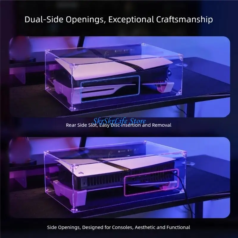 E65E Dustproof Protective Cover Easy to Clean Transparent Dust Cover Game Console Horizontal Display Shell for Slim
E65E Dustproof Protective Cover Easy to Clean Transparent Dust Cover Game Console Horizontal Display Shell for Slim