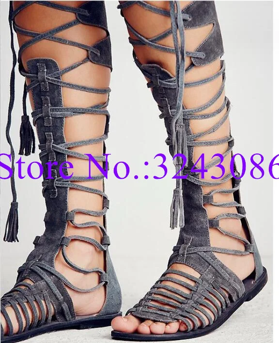 Fashion Hollow Out Lace-up Woman Flat Sandals Boots New Design Casual Sandals Lady Knee High Boots Dropship
Fashion Hollow Out Lace-up Woman Flat Sandals Boots New Design Casual Sandals Lady Knee High Boots Dropship