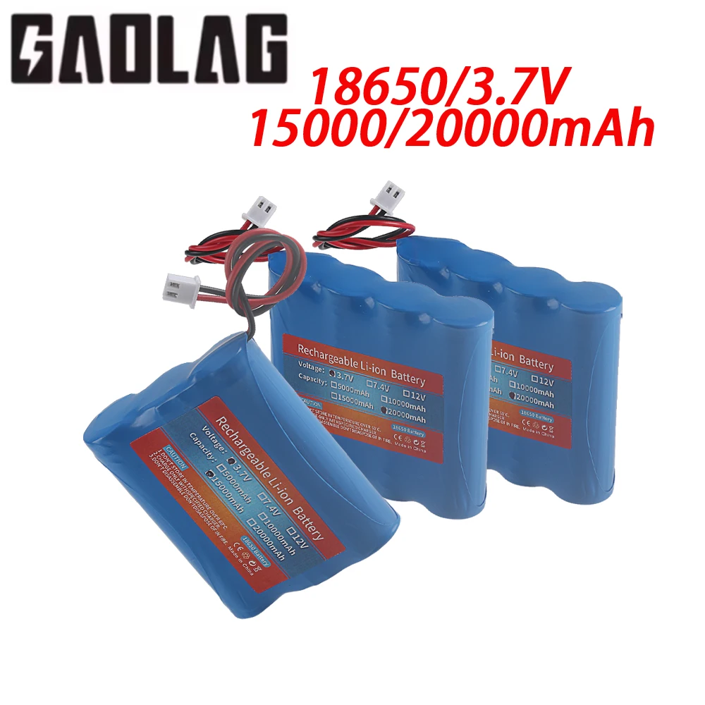 3.7V 15000mAh 20000mAh 18650 Li-ion Battery Pack Rechargeable
3.7V 15000mAh 20000mAh 18650 Li-ion Battery Pack Rechargeable