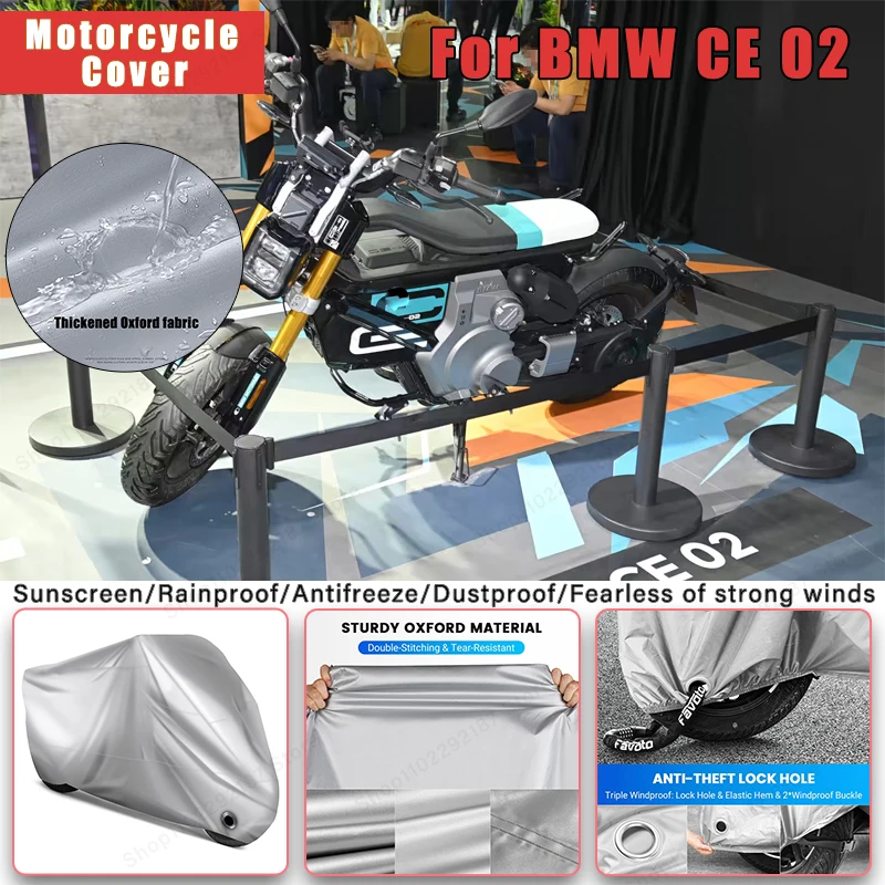 For BMW CE 02 No Ear Motorcycle Cover - Outdoor Full Body Protection, Waterproof Dustproof Heat-Resistant Moto Accessories
For BMW CE 02 No Ear Motorcycle Cover - Outdoor Full Body Protection, Waterproof Dustproof Heat-Resistant Moto Accessories