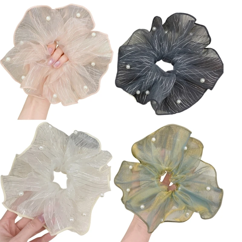 39BB Elegant Sheer Pearls Decors Hair Band Decorative Hair Tie Hair Styling Scrunchie
39BB Elegant Sheer Pearls Decors Hair Band Decorative Hair Tie Hair Styling Scrunchie