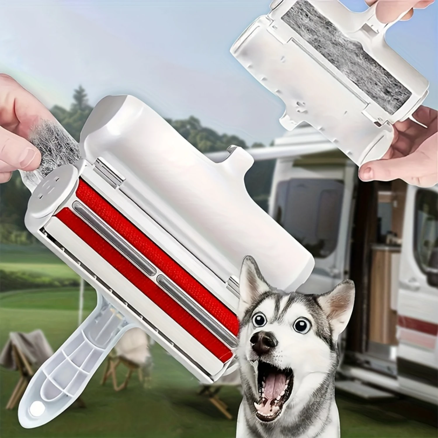 Многоразовое средство для удаления шерсти домашних животных — валик для ворса для ковров и многого другого!
Многоразовое средство для удаления шерсти домашних животных — валик для ворса для ковров и многого другого!