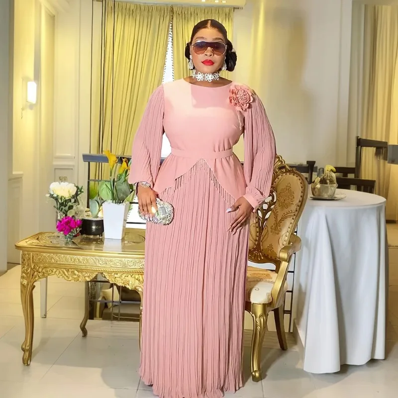 African Dresses for Women 2025 Plus Size Evening Party Long Dress Africa Clothing Elegant Kaftan Muslim Chiffon Maxi Dress
African Dresses for Women 2025 Plus Size Evening Party Long Dress Africa Clothing Elegant Kaftan Muslim Chiffon Maxi Dress