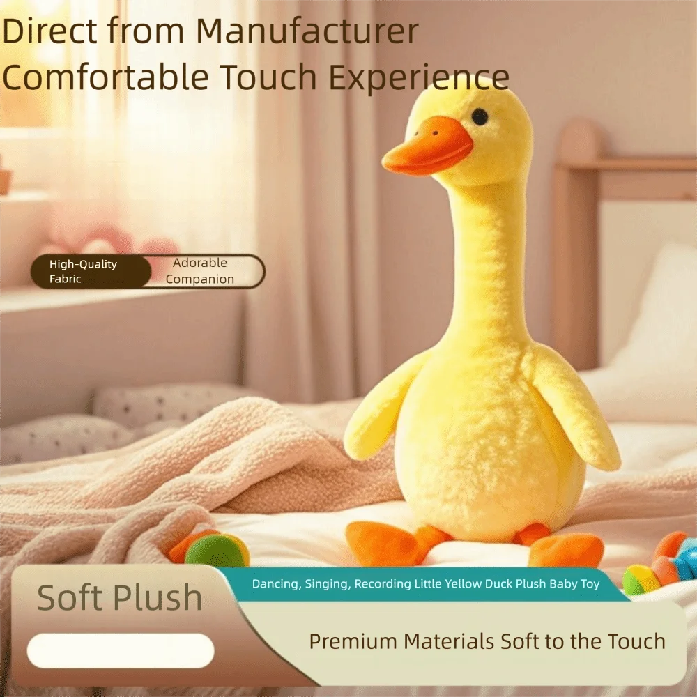 Dancing Duck Electric Duck Plush Toy Singing Recording Repeating Dancing Talking Duck What You Say English Version
Dancing Duck Electric Duck Plush Toy Singing Recording Repeating Dancing Talking Duck What You Say English Version