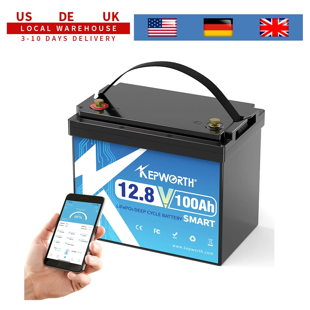 New 12V 100Ah Lithium Battery Bluetooth, Rechargeable Deep Cycle 100A Smart BMS Perfect for Solar, Boat, RV, Backups, Motorhome
New 12V 100Ah Lithium Battery Bluetooth, Rechargeable Deep Cycle 100A Smart BMS Perfect for Solar, Boat, RV, Backups, Motorhome