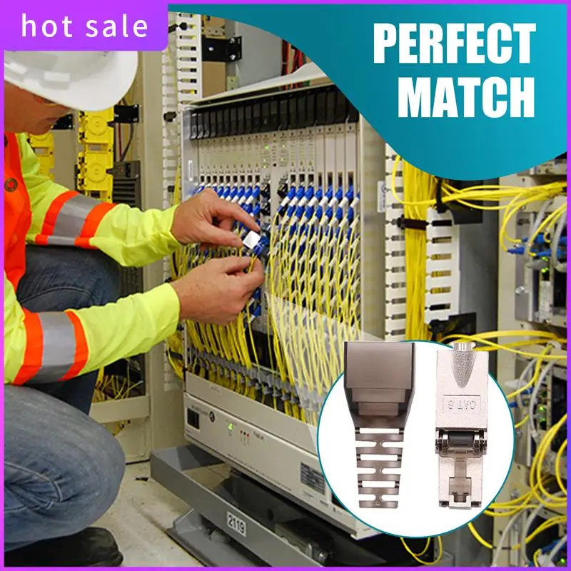 COFA-8 шт., экранированный разъем RJ45 Cat 7 без инструментов, разъем Cat7/разъем Cat7, модульные разъемы 23/24AWG
COFA-8 шт., экранированный разъем RJ45 Cat 7 без инструментов, разъем Cat7/разъем Cat7, модульные разъемы 23/24AWG