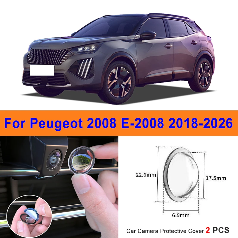 360 Reverse Image Car Camera Cover Anti-Scratch PC Lens Protector Stickers For Peugeot 2008 E-2008 2018-2026 2Pcs
360 Reverse Image Car Camera Cover Anti-Scratch PC Lens Protector Stickers For Peugeot 2008 E-2008 2018-2026 2Pcs