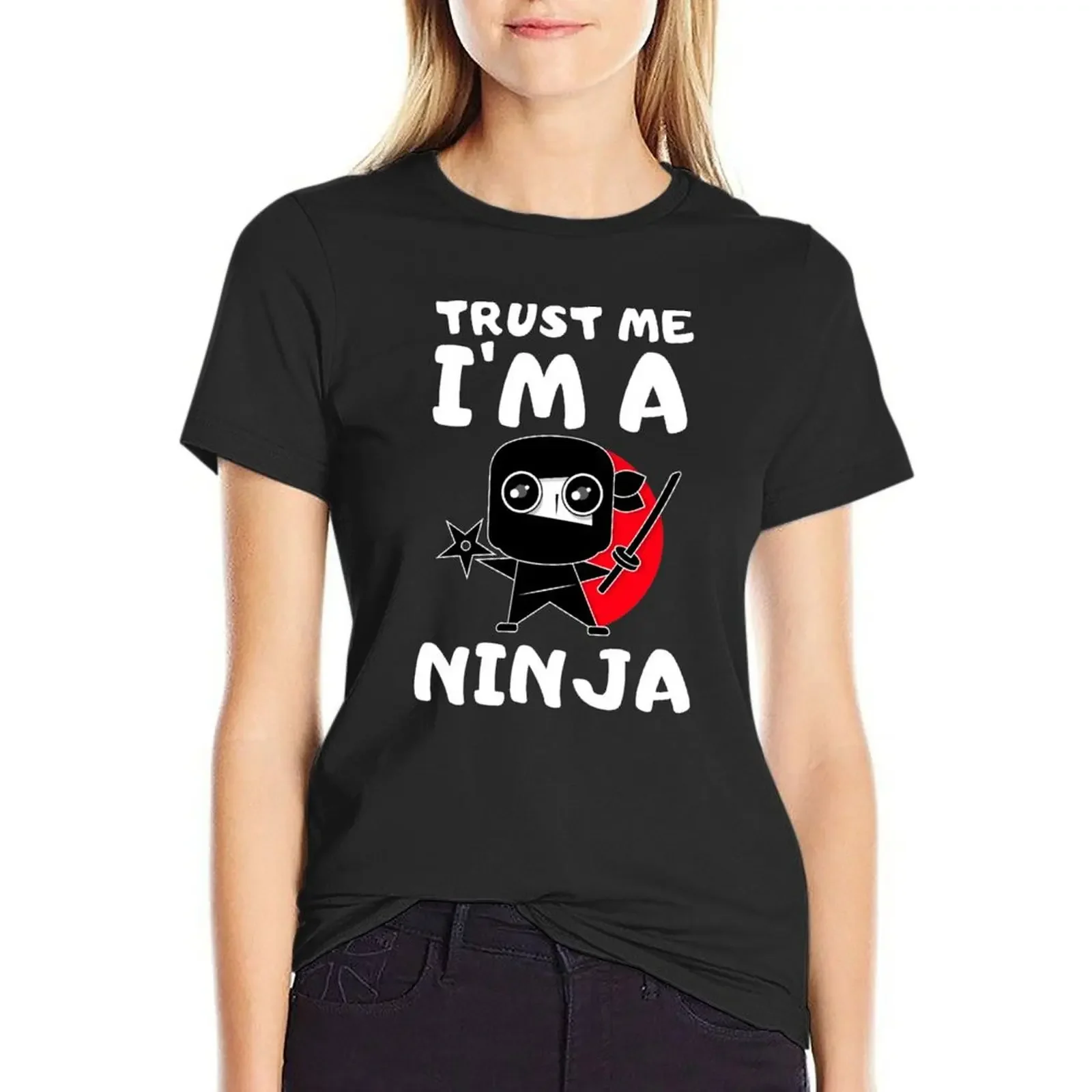 Trust Me I'm a Ninja T-Shirt female new edition Aesthetic clothing t-shirt dress for Women long
Trust Me I'm a Ninja T-Shirt female new edition Aesthetic clothing t-shirt dress for Women long