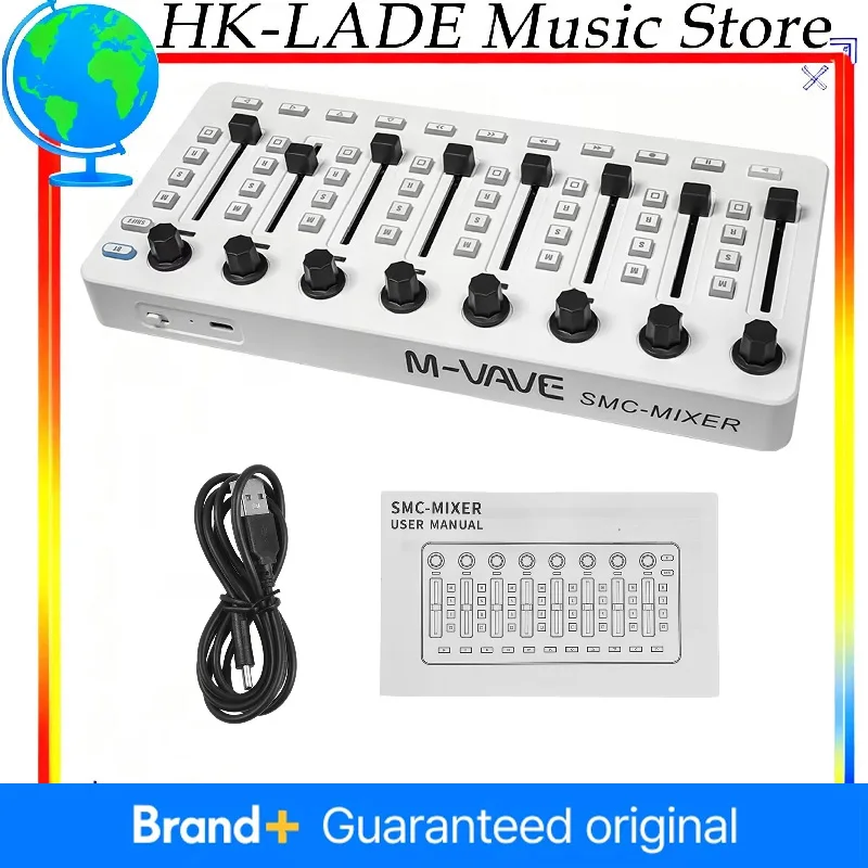M-VAVE Wireless MIDI Controller Mixing Console BT Connection USB Compatible with Most Electronic And Acoustic Instruments
M-VAVE Wireless MIDI Controller Mixing Console BT Connection USB Compatible with Most Electronic And Acoustic Instruments