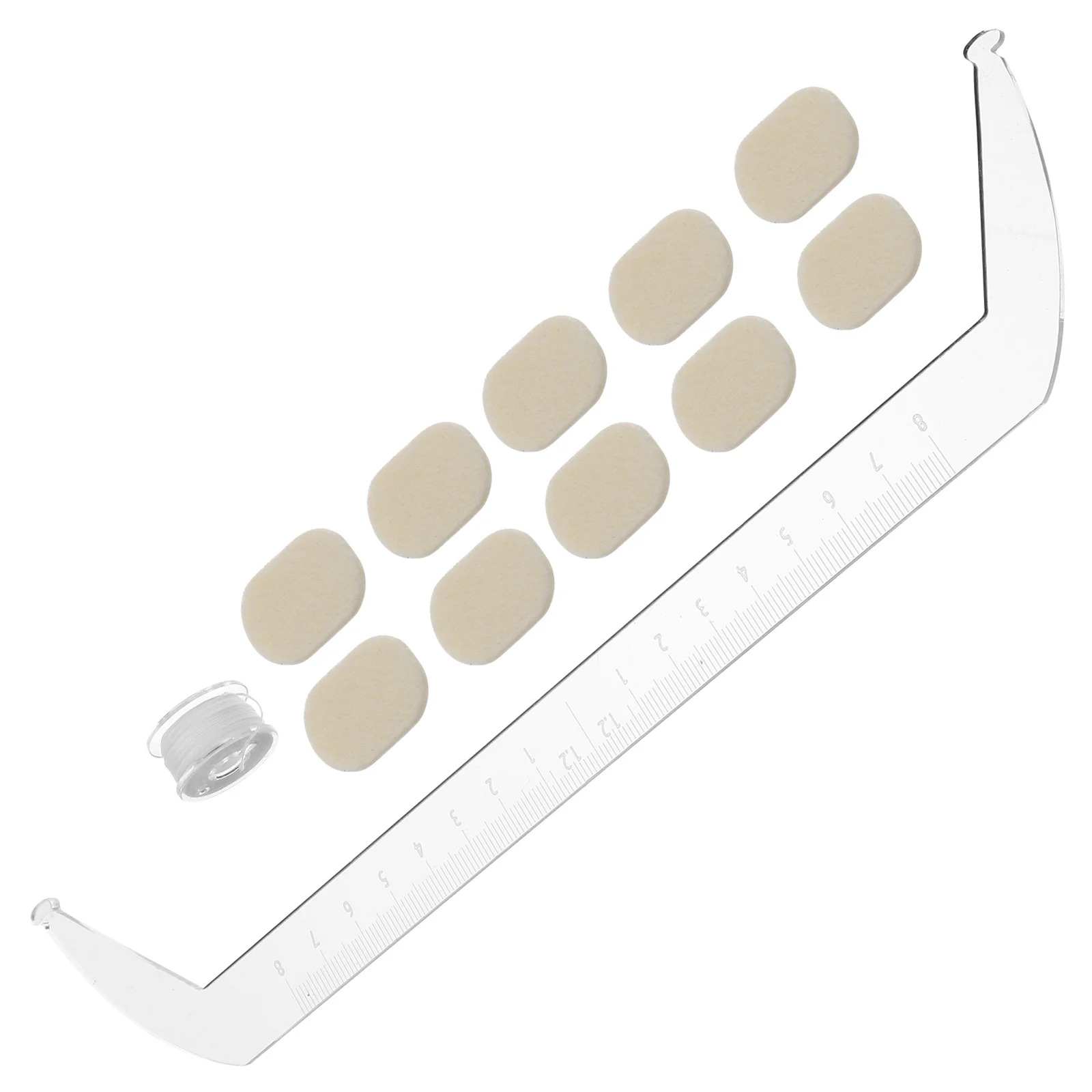 1 Set Acrylic Transparent Eyebrow Mapping Ruler For Precise Brow Shaping Positioning Measurement Tool Eyebrow Guide Stencil Brow