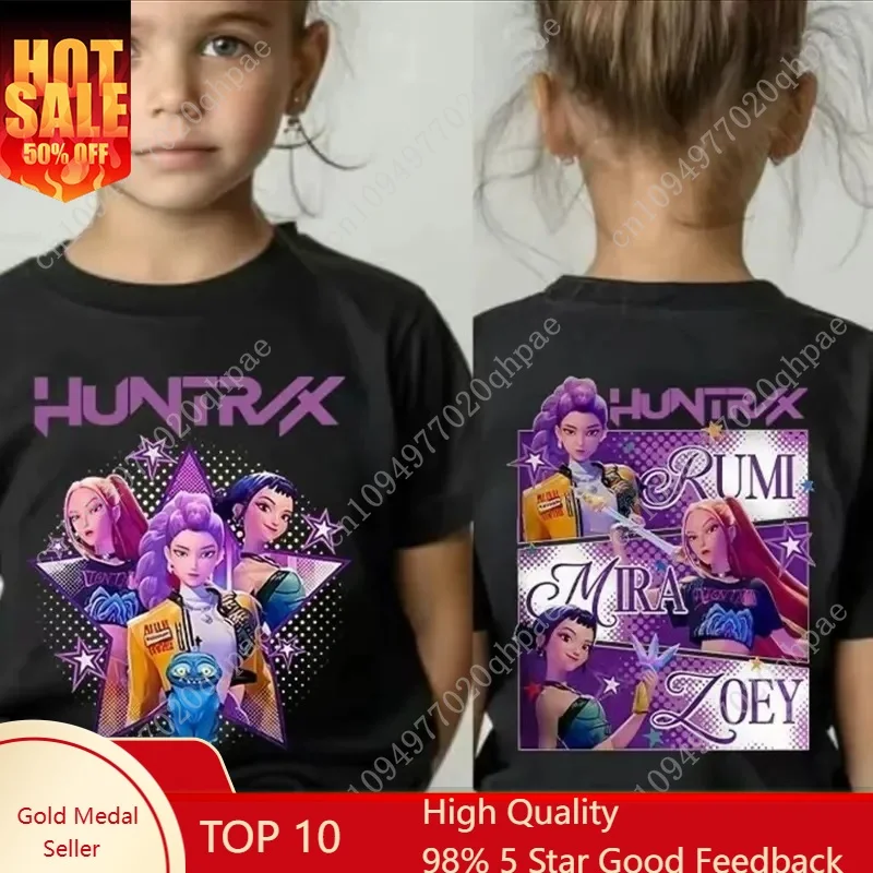 Детская футболка с принтом K-pop Demon Hunter для девочек, летняя детская одежда, футболка с кинотематикой, топ с короткими рукавами
Детская футболка с принтом K-pop Demon Hunter для девочек, летняя детская одежда, футболка с кинотематикой, топ с короткими рукавами