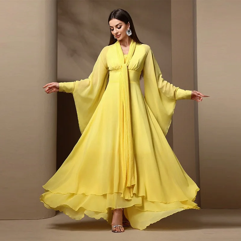 UNI 2024 Summer Luxury Elegant Party Evening Clothing Women Solid Color Simple Ruffled Edge Decorative Long Dresses
UNI 2024 Summer Luxury Elegant Party Evening Clothing Women Solid Color Simple Ruffled Edge Decorative Long Dresses