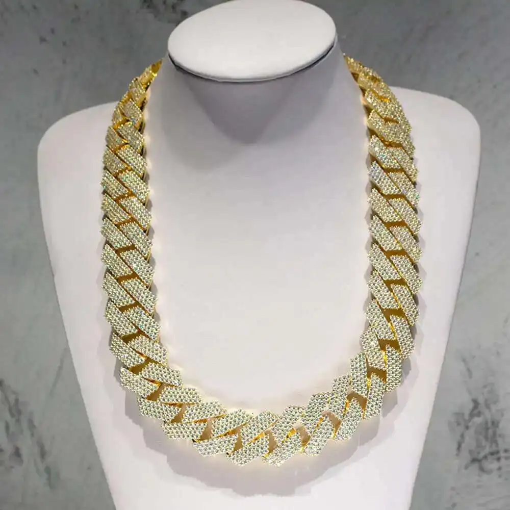 Kibo Gems 925 Sterling Silver Cuban Link Chain Iced Out 24mm Moissanite Cuban Chain
Kibo Gems 925 Sterling Silver Cuban Link Chain Iced Out 24mm Moissanite Cuban Chain