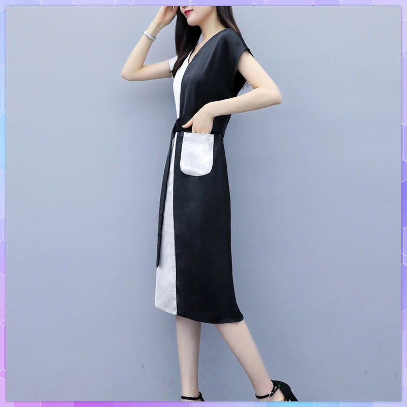 Long Dress Vintage Korean Slim V Neck Hit Color Single Button Elegant Dresses For Women Sleeveless Shirts Vestidos Plus Size 3xl
Long Dress Vintage Korean Slim V Neck Hit Color Single Button Elegant Dresses For Women Sleeveless Shirts Vestidos Plus Size 3xl