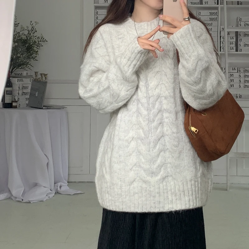 ZY женский осенне-зимний новый свободный вязаный свитер круглый Ne Long Sve теплый тонкий кардиган повседневная удобная верхняя одежда
ZY женский осенне-зимний новый свободный вязаный свитер круглый Ne Long Sve теплый тонкий кардиган повседневная удобная верхняя одежда